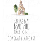 Rae Dunn Wedding Card "church" 5X7 Card Template — Impromptu Photography For Michaels Place Card Template