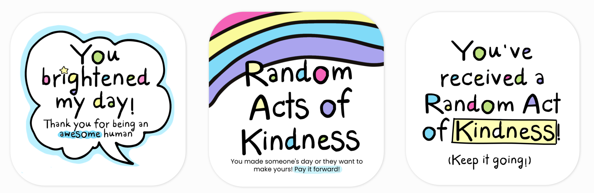 Random Acts Of Kindness Cards Templates Sample Professional Templates