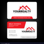 Real Estate Business Card And Logo Template Pertaining To Real Estate Agent Business Card Template
