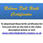 Reborn Dolls Birth Certificates You Can Download A Small Inside Baby Doll Birth Certificate Template