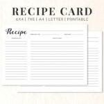 Recipe Card Template Best Recipes Around The World Word Free Within Fillable Recipe Card Template