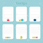Recipe Cards Set. Cooking Card Templates. For Restaurant, Cafe,.. For Restaurant Recipe Card Template