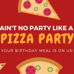 Red And Yellow Pizza Illustration Birthday Gift Certificate Throughout Pizza Gift Certificate Template