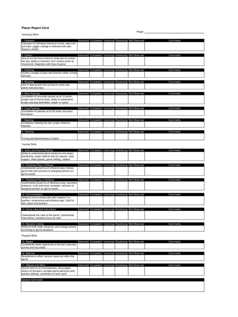 Report Card Template – 3 Free Templates In Pdf, Word, Excel Inside Blank Report Card Template