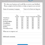 Restaurant Comment Cards Template – Tomope.zaribanks.co For Survey Card Template