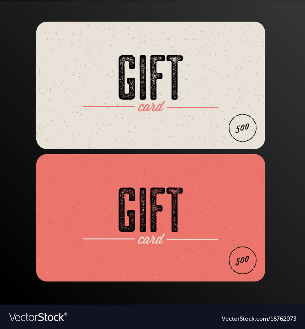 Retro Gift Card Template Inside Gift Card Template Illustrator