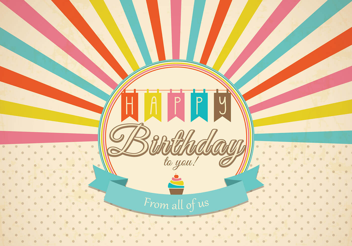 Retro Happy Birthday Card Psd - Free Photoshop Brushes At With Photoshop Birthday Card Template Free
