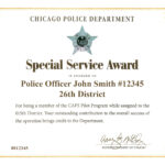 Ribbon Awards | Chicagocop Regarding Life Saving Award Certificate Template