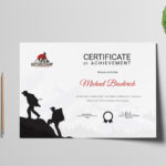 Rock Climbing Participation Certificate Template Regarding Walking Certificate Templates