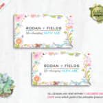 Rodan And Fields Business Cards, Rodan And Fields Digital Files, Rodan +  Fields Printable Card, R And F Marketing Cards, Rf12 Soldelisazone For Rodan And Fields Business Card Template