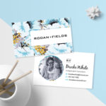 Rodan And Fields Business Cards With Photo, Randf Cards, Rf Consultant  Card, Skincare Business Cards, Digital Files, Personalized With Regard To Rodan And Fields Business Card Template