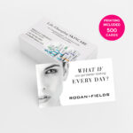 Rodan & Fields Consultant 500 Business Cards Printed Business Card Template  Personalized Calling Card Skincare R+F Mini Facial Product Cards With Regard To Rodan And Fields Business Card Template