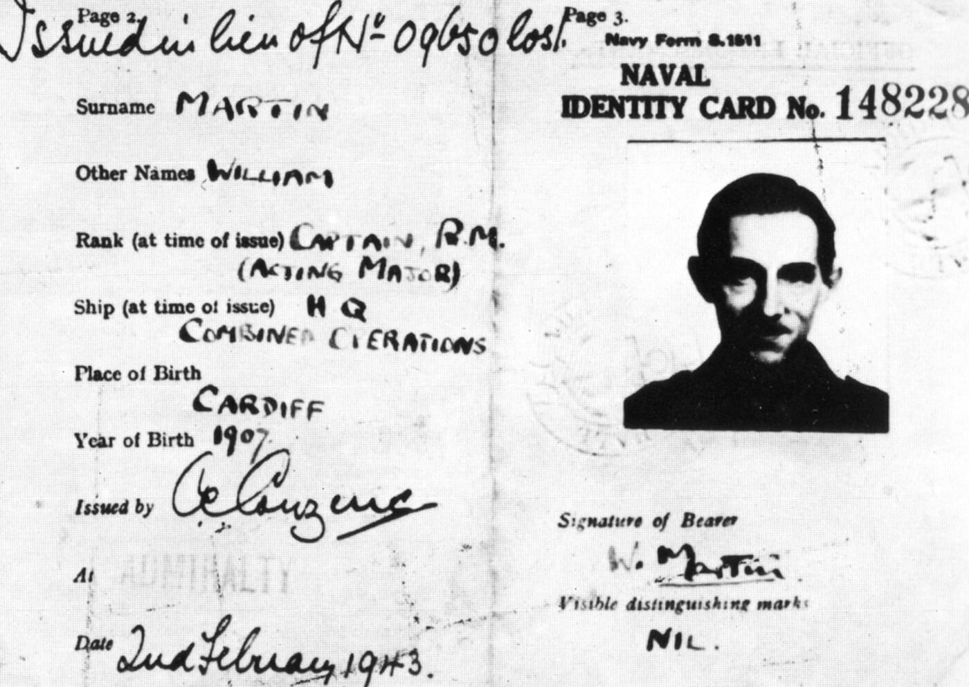 Ronnie Reed – Wikipedia Regarding World War 2 Identity Card Template