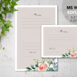 Rose Garden| Printable Funeral Share Memory Cards Template | Editable Ms  Word | Celebration Of Life Throughout In Memory Cards Templates
