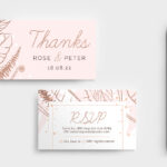 Rose Gold Wedding Rsvp Card Template – Brandpacks Inside Template For Rsvp Cards For Wedding