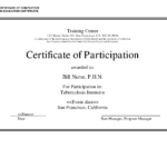 Sample Certificate Of Completion Continuing Education Intended For Continuing Education Certificate Template