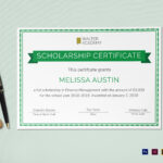 Scholarship Certificate Template Throughout Indesign Certificate Template