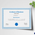 School Attendance Certificate Template Within Attendance Certificate Template Word