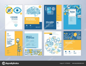 School Brochure Designs | Set Brochure Design Templates throughout School Brochure Design Templates