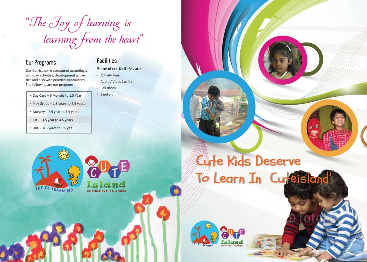 School Pamphlet Design – Barati.ald2014 Within Play School Brochure Templates