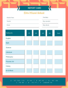 School Report Card Template Format Excel – Bestawnings inside Boyfriend Report Card Template