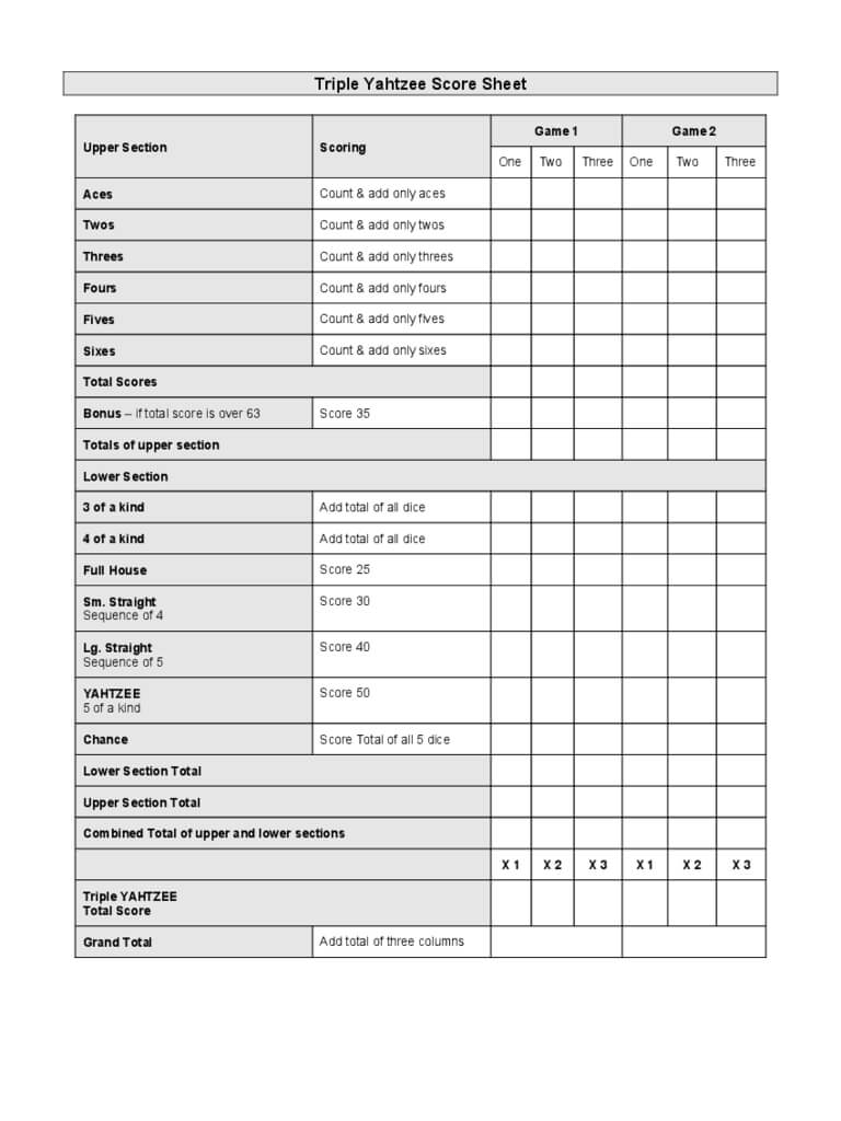 Score Sheet Template – 158 Free Templates In Pdf, Word With Bridge Score Card Template