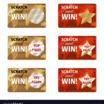 Scratch Card Design Template with Scratch Off Card Templates