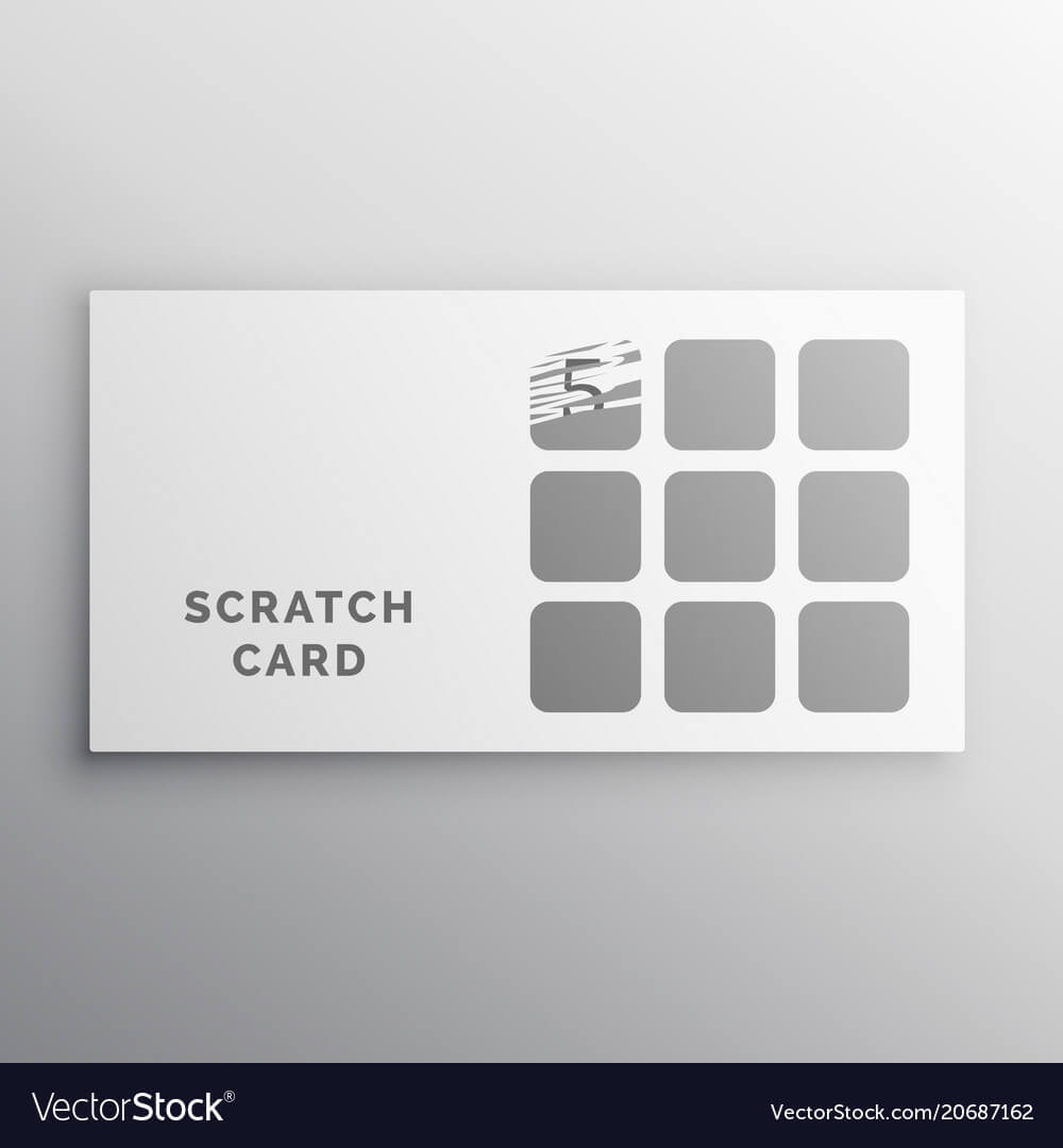 Scratch Card Mockup Template For Scratch Off Card Templates