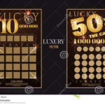 Scratch Lottery Ticket Vector Design Template Stock Vector In Scratch Off Card Templates