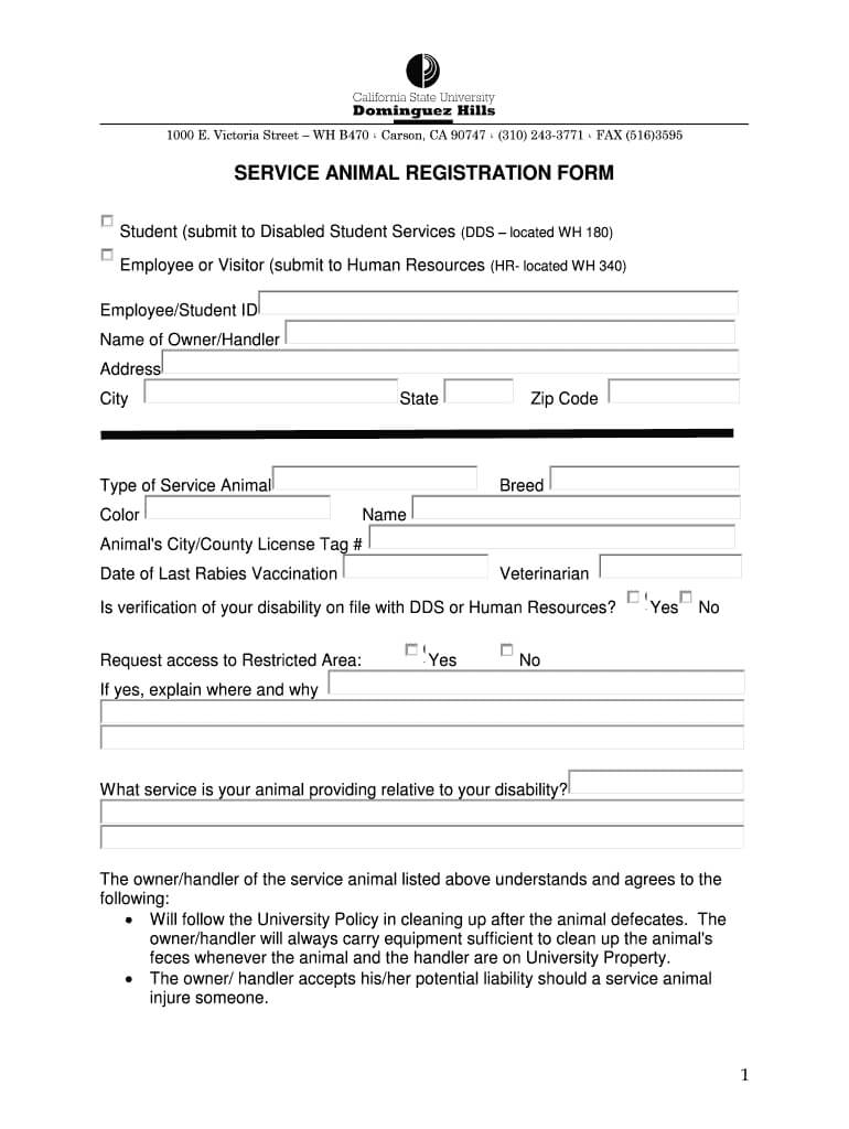 Service Dog Certification Download – Fill Online, Printable With Regard To Service Dog Certificate Template