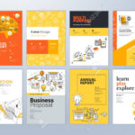 Set Of Brochure Design Templates On The Subject Of Education,.. Within School Brochure Design Templates