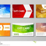 Set Polygonal Gift Cards Stock Vector. Illustration Of Regarding Advertising Cards Templates