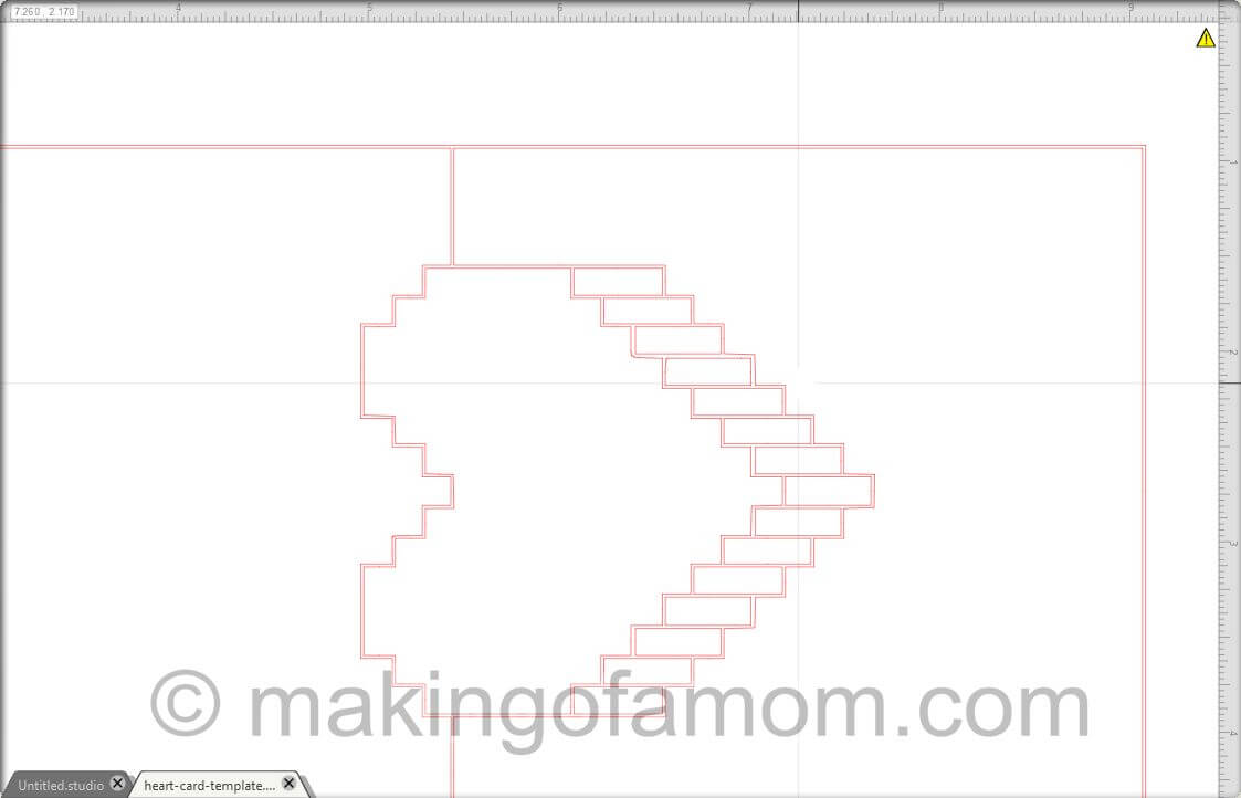 Silhouette Tutorial: Valentine Pixelated Popup Heart Card Inside Pixel Heart Pop Up Card Template