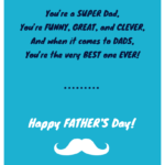 Simple Father's Day Card Template within Fathers Day Card Template