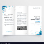 Simple Trifold Business Brochure Template Design with One Page Brochure Template