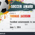 Soccer Certificate Template Football Ball Icon Stock Vector In Soccer Award Certificate Templates Free