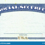 Social Security Card Blank Stock Image. Image Of Emigration Regarding Blank Social Security Card Template