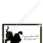 Sorry Card Template – Papele.alimentacionsegura With Sorry You Re Leaving Card Template