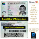 South Africa Id Card Template Psd Editable Fake Download For Florida Id Card Template