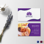 Spa Center Business Card Template Regarding Massage Therapy Business Card Templates