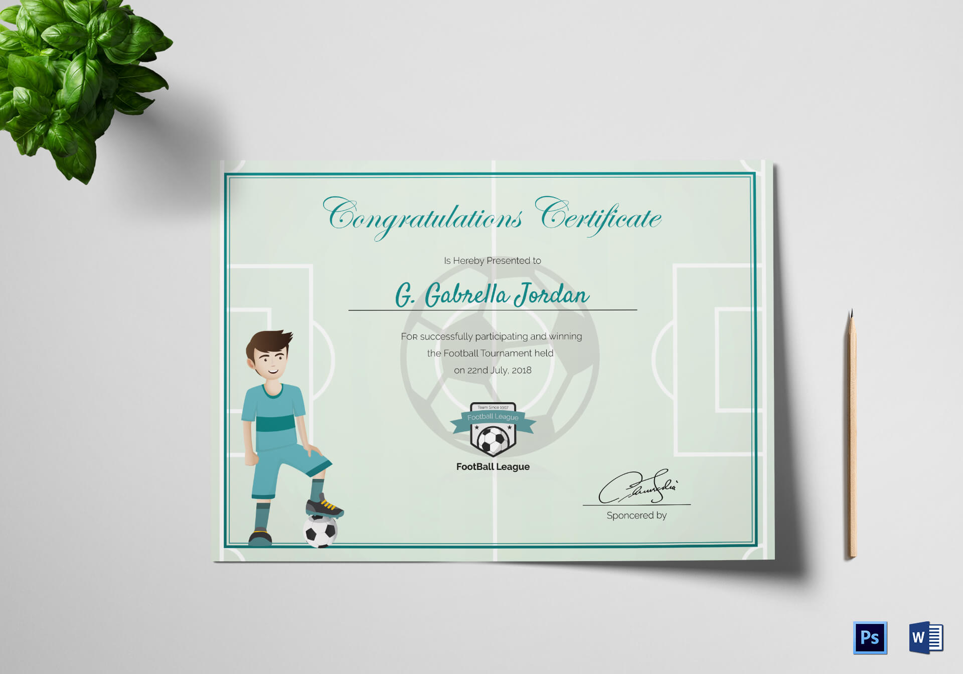 Sports Award Winning Congratulation Certificate Template Intended For Congratulations Certificate Word Template