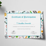 Sports Participation Certificate Template Inside Athletic Certificate Template