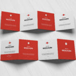 Square 4 Fold Brochure Free Mockup | Free Mockup Inside 4 Fold Brochure Template