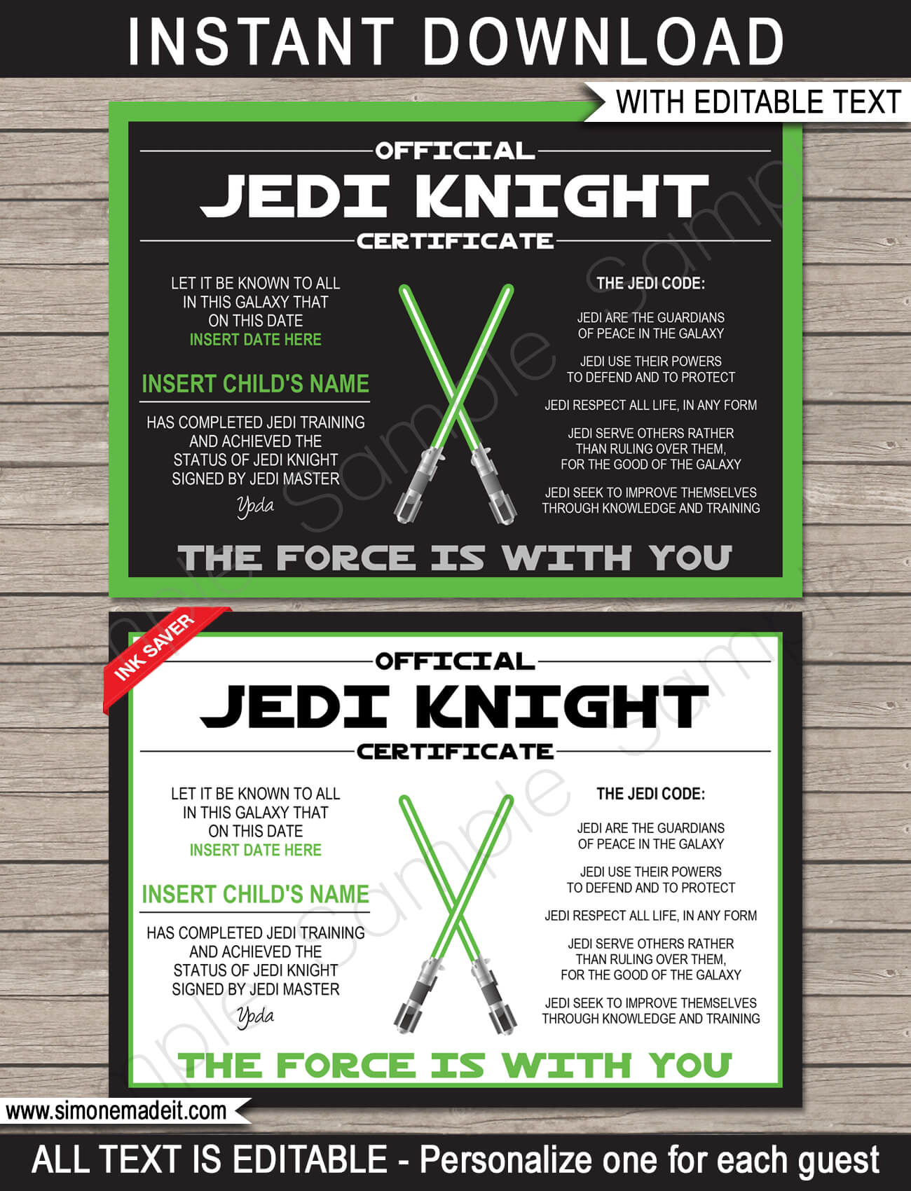 Star Wars Jedi Certificates Template With Regard To Boot Camp Certificate Template