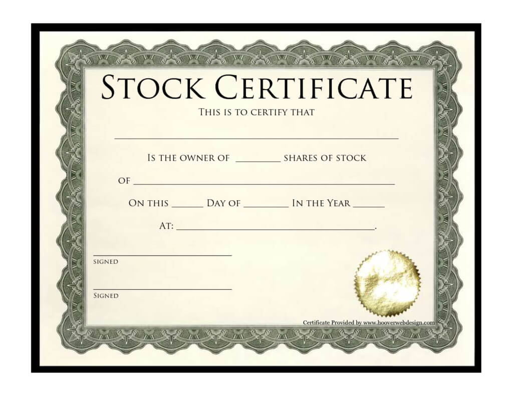 Stock Certificate Designs | Certificate Templates Throughout Stock Certificate Template Word