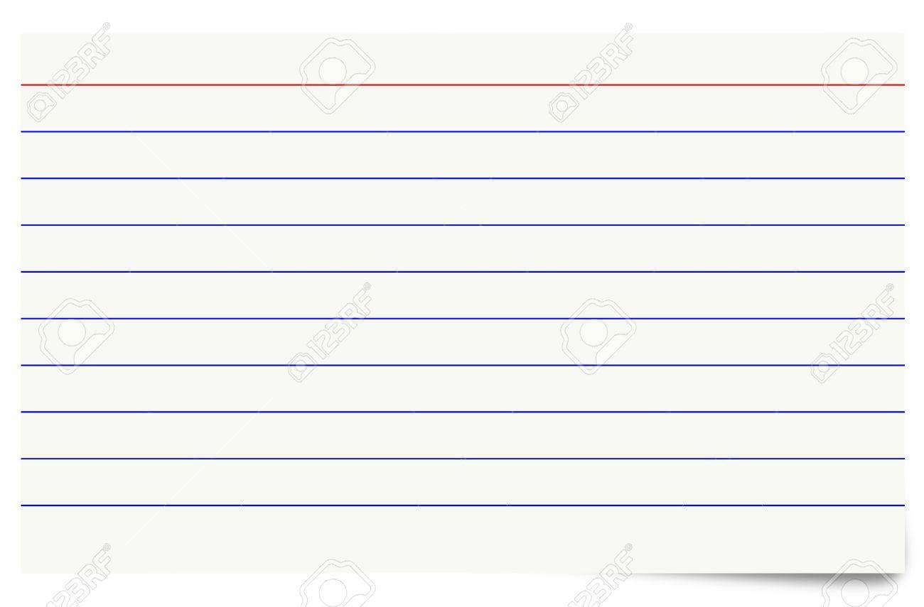 Stock Illustration With Regard To Blank Index Card Template