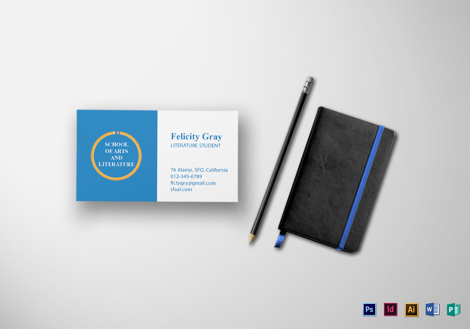Student Business Card Template With Student Business Card Template