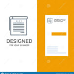 Student, Notes, Books, Student Notes Grey Logo Design And pertaining to Student Business Card Template