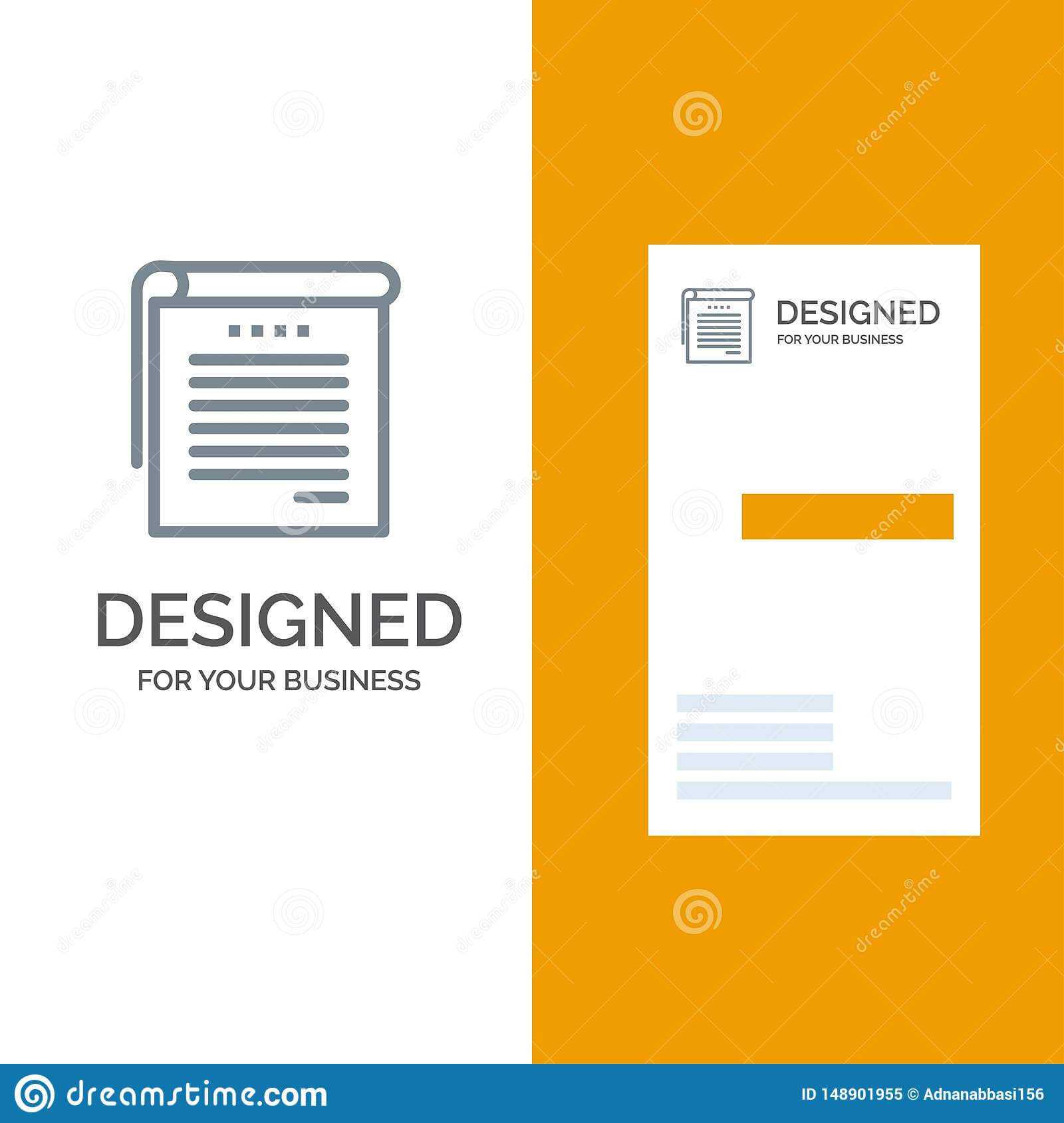 Student, Notes, Books, Student Notes Grey Logo Design And Pertaining To Student Business Card Template