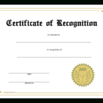 Student Recognition Award Template | Templates At For Free Student Certificate Templates